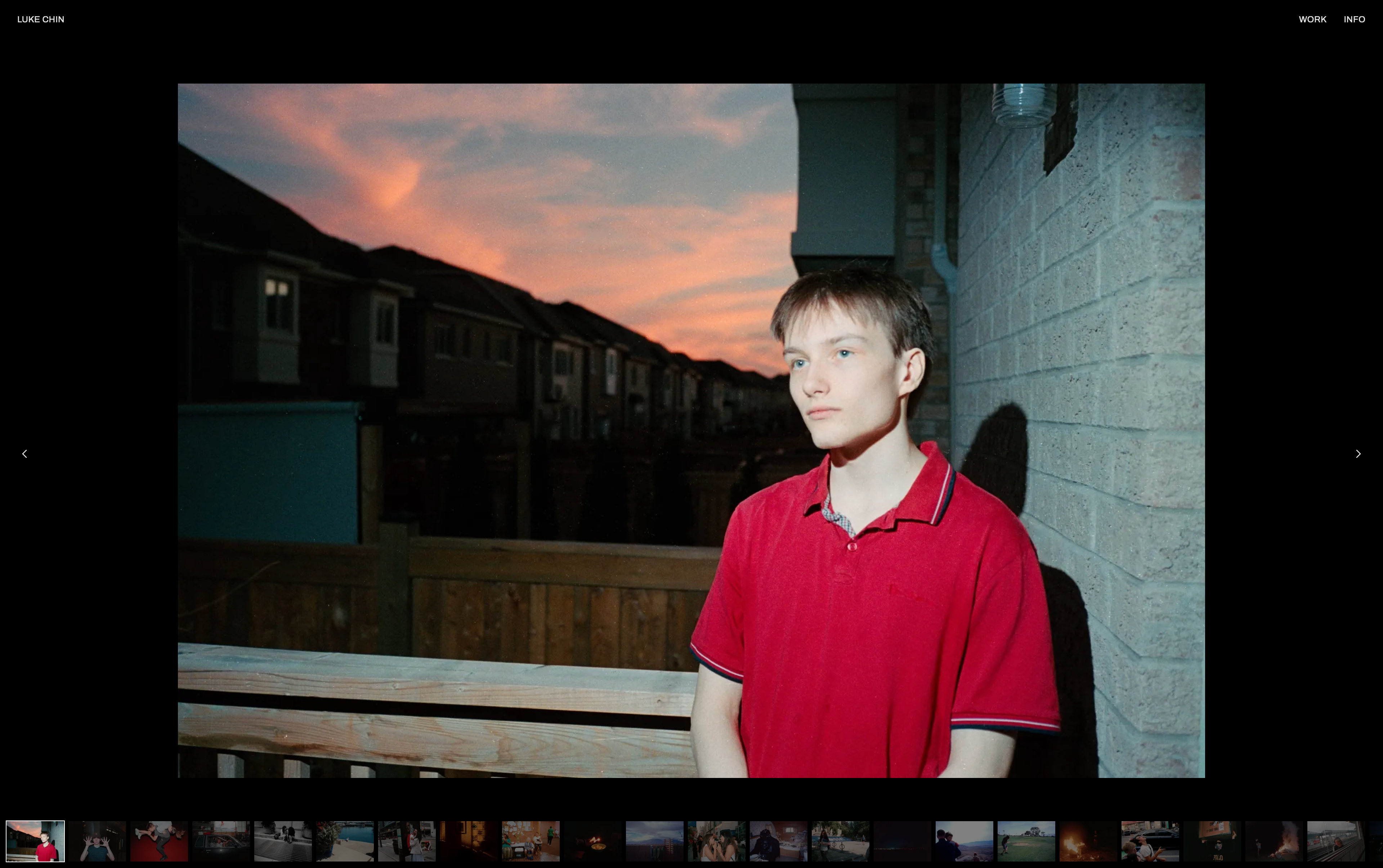 Screenshot of Luke Chin Photography